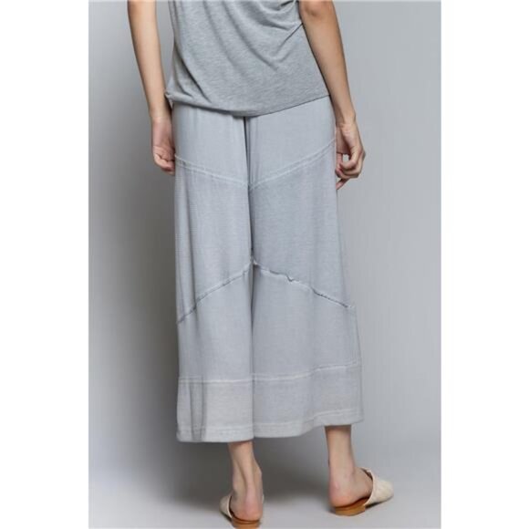 POL Elastic Waistband Wide Leg Pants with Drawstring - Picture 3 of 4